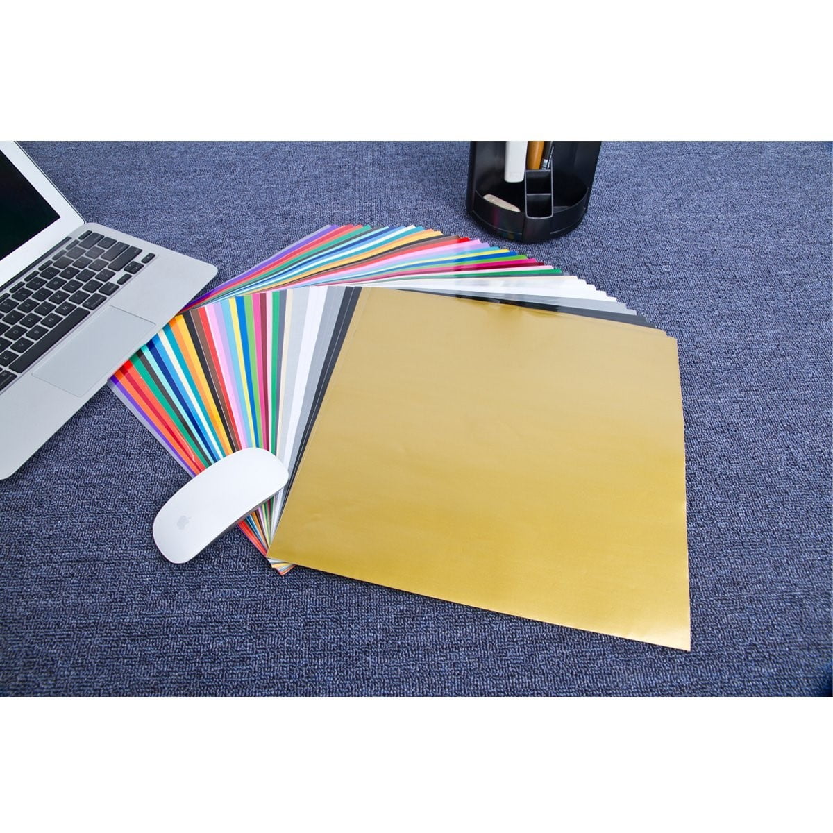 Self Adhesive Vinyl Sheets 40 Pack Colors Cricut Silhouette Cameo Decal 12x12/"