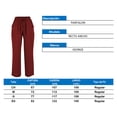 thumbnail image 4 of Pantalón George para Dama, Recto Ancho Vino T EG, 4 of 4