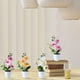 thumbnail image 5 of Matsuzay Flores artificiales en maceta, elegante, duradera, duradera, para interiores o exteriores, nueva flor de simulación Flores artificiales B, 5 of 6