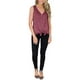 thumbnail image 2 of Camisetas sin Mangas con Cuello en V y Botones para Mujer, Camisas básicas Informales sin Mangas de Verano, camisola Delantera con Tiras, Vino Rojo-L-Vino Rojo-L oso de fresa Electrónica, 2 of 4