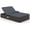 Gray, variant on Biotree Patio Double Chaise Lounge with Cushions and Folding Side Trays Stackable Patio Chair for Garden Backyard, Gray