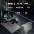 thumbnail image 3 of Lenovo Legion 5 Gen 7 15.6" Gaming Laptop, AMD Ryzen 7 6800H, 32GB DDR5, 1TB SSD, NVIDIA GeForce RTX 3070 Ti, 4-Zone RGB Backlit,Windows 11 Pro, Gray, 3 of 9