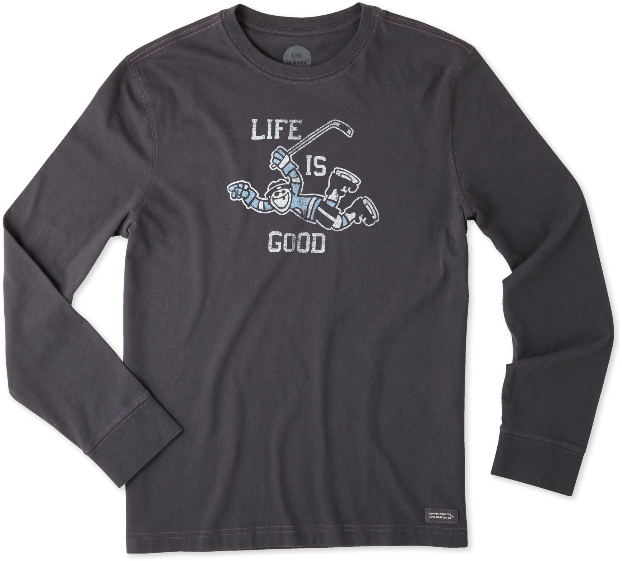 Niet essentieel bod Hoe dan ook Life Is Good Mens Hockey Score Long Sleeve Crusher T-Shirt - Walmart.com