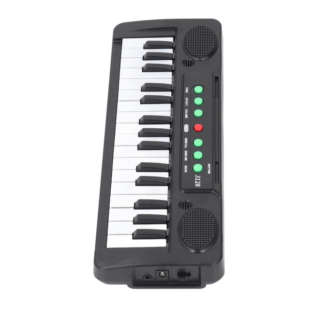 Children Piano, 31 Key Dual Power Modes Sound Effects Rhythm Volume Adjustable Children Musical Keyboard with Mic for Birthday