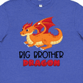 thumbnail image 4 of Inktastic Big Brother Cute Red and Orange Dragon Youth T-Shirt, 4 of 5