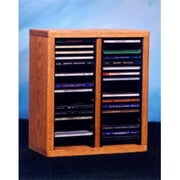 Wood Shed 209-1 Solid Oak desktop or shelf CD Cabinet