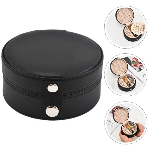 ETEREAUTY Black Portable Jewelry Organizer Travel Case for , Earrings, Necklaces, and Small Accessories
