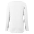 thumbnail image 6 of Fiaer.Womens Going out Long Sleeve Tops.Crew Neck Plus Size Loose Fit Tshirts for Women.Women's Casual Trendy Basic T Shirts White XL, 6 of 6