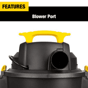 STANLEY 6 Gallon 4 Peak HP Poly Wet Dry Vacuum SL18116P