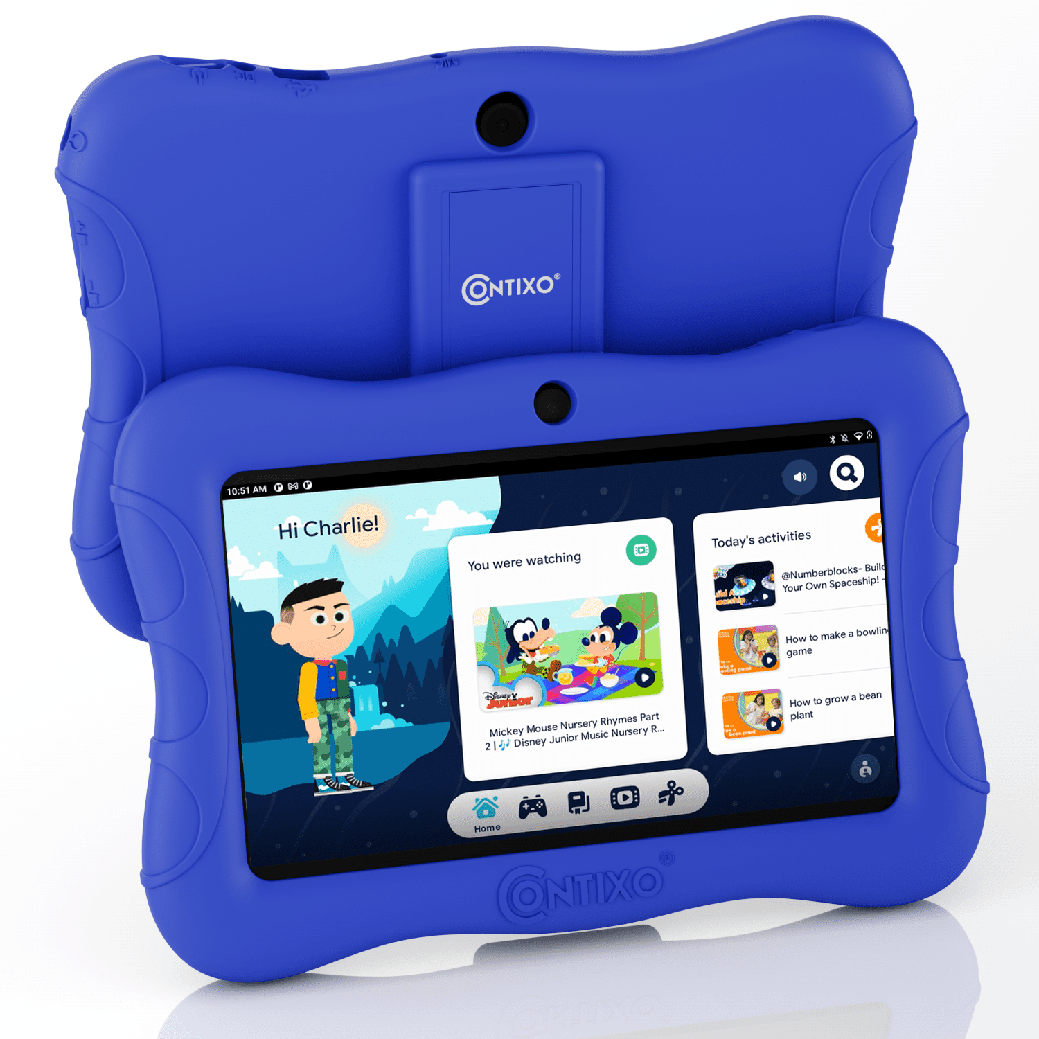 klient Skuldre på skuldrene lide Contixo 7 Inch Kids Tablet 2GB RAM 32GB Wi-Fi Android 10 Tablet for Kids  V9-3, Dark Blue - Walmart.com