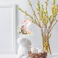 thumbnail image 4 of Ympkerial Floral Bunny Ornaments Set - Pastel Rabbit Alphabet Letter Hanging Pendants for Easter Tree Decoration and Spring Festival DIY Party Decor (L), 4 of 5