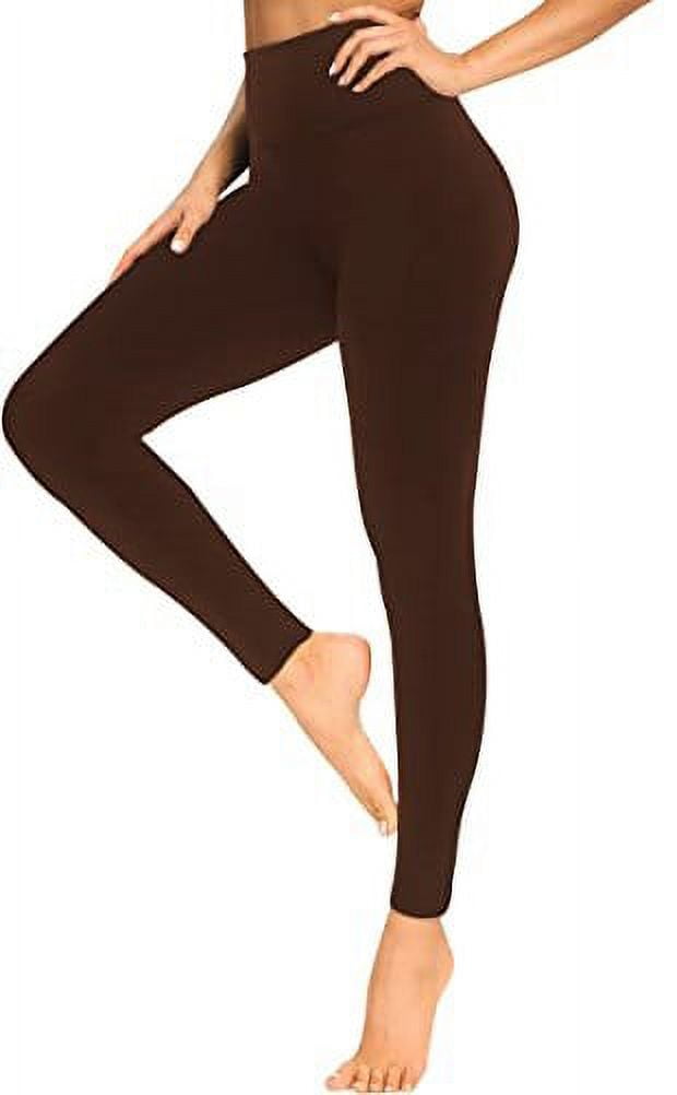 Bravo! Womens Leggings High Waisted Soft Black Leggings Yoga Pants