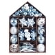 thumbnail image 1 of Juego de adornos de bolas de Navidad, decoración navideña para árbol, paquete de regalo de bolas de Navidad pintadas, 73 Uds., 1 of 5