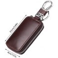 thumbnail image 2 of Estuche para llaves de coche, mini estuche para llaves de cuero, bolso para llavero, mini monedero, bolso de seguridad multifunción para hombre ER, 2 of 2