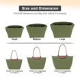 thumbnail image 4 of Insertador Organizador de Bolsos de Fieltro LOUKAYCCI Mediano Verde Bosque, 4 of 6