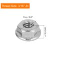 thumbnail image 3 of a16062700ux0745 Brida de tuercas 3/16 "-24 304 inoxidable acero dentadas Hex Brida Tornillo de fijación tuercas 50 pcs, 3 of 7