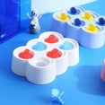 thumbnail image 1 of Moldes reutilizables de silicona para helados caseros - Máquinas de hielos caseras sin BPA con atrapagotas para niños y diversión familiar, 1 of 6