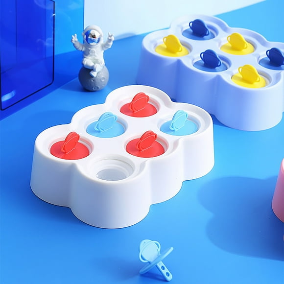 Moldes reutilizables de silicona para helados caseros - Máquinas de hielos caseras sin BPA con atrapagotas para niños y diversión familiar