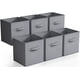 thumbnail image 1 of Cubos de almacenamiento Sorbus plegables 6, tela gris, 28 x 28 x 28 cm, 1 of 8