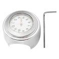 thumbnail image 1 of 22-25mm Universal Motorcycle Handlebar Clock Metal Mount Hand Grip Bar Dial Watch (White Dial), 1 of 9