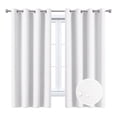 thumbnail image 3 of FLASHLUMI 2 Panels 52" x 72" Outdoor Waterproof Curtains, Grommet Blackout Privacy Drapes for Patio, Porch, Gazebo, White, 3 of 8