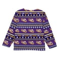 thumbnail image 3 of Toddler Outerstuff  Purple LSU Tigers Ugly Sweater Pajama Set, 3 of 5