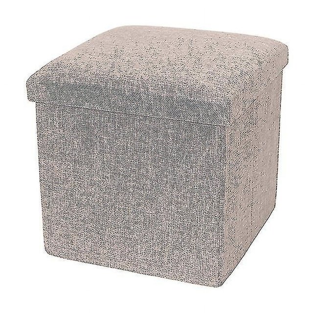 Storage Box Strong Load Bearing Capacity Foldable Fabric Versatile Storage Ottomans Cube Seat For Home Qinhai