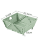 thumbnail image 2 of Colador de plástico - Cesta de drenaje plegable con patas de apoyo - Colador de alimentos de cocina - Ahorra espacio verde, 2 of 7