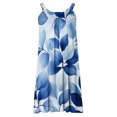 thumbnail image 7 of Tnhcen Women's Retro Print Nightgown V-Neck Sleepwear Sleeveless Pajama Dress 95% Polyester 5% Spandex Home Loungewear S-2XL Multiple Colors Available Light Blue, 7 of 7