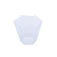 thumbnail image 6 of Efavormart Set of 12 - 3oz Clear Waved Hexagon Chambury Plastic Disposable Dessert Cups for Wedding, Birthday, Reception, Buffet, Upscale Occasions, Catered, Restaurants, Fresh Fruits, Salads, 6 of 6