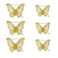 thumbnail image 4 of Blue Moon Studio Gold 3D Butterfly Mirror Wall Decals, Adult/Teen/Tween, 6 Pack, 4 of 6