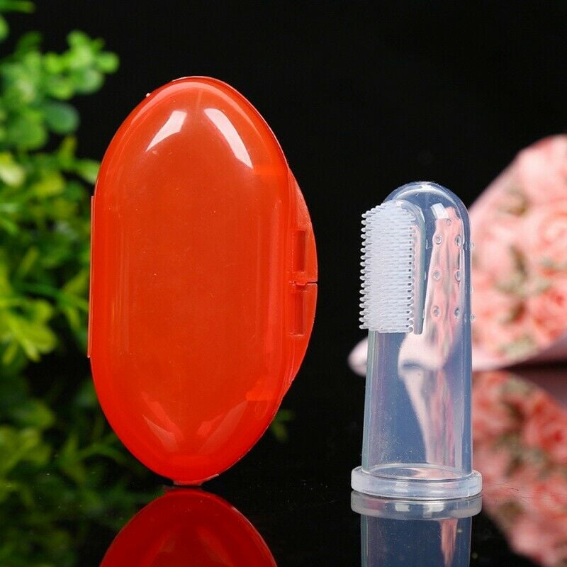Baby Finger Toothbrush Tongue Cleaning Dental Care Massage Safe Clean Brush