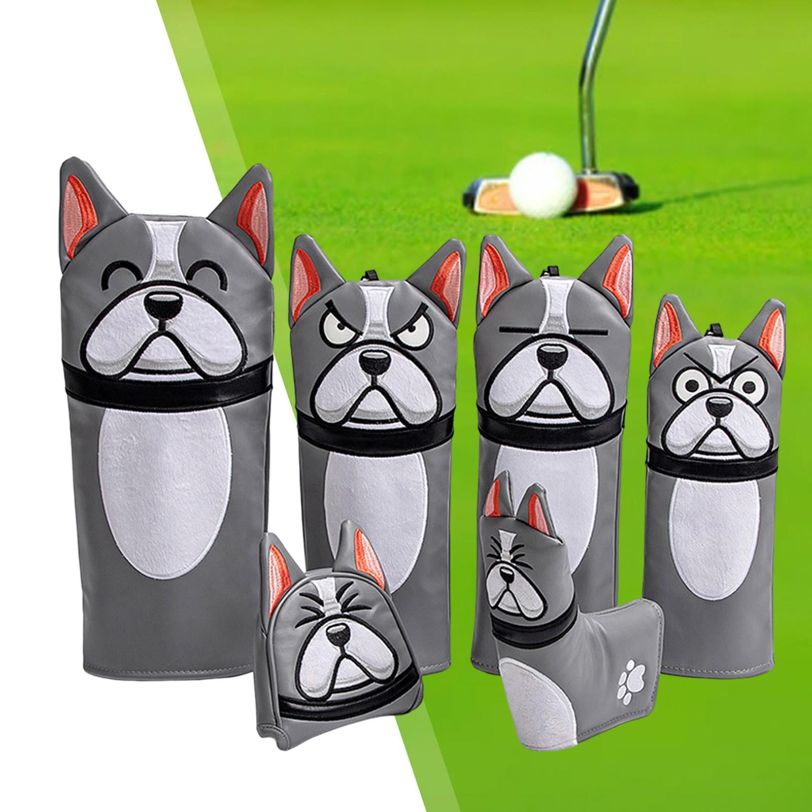 harayaa Golf Club Headcovers Equipment PU Lightweight Golf Wood Head Covers for Practice 6Pcs