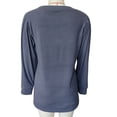 thumbnail image 2 of Blusa de manga larga con cuello redondo, blusa holgada de manga larga con cuello redondo, blusa básica de manga larga con cuello redondo, materiales ecológicos, 2 of 3