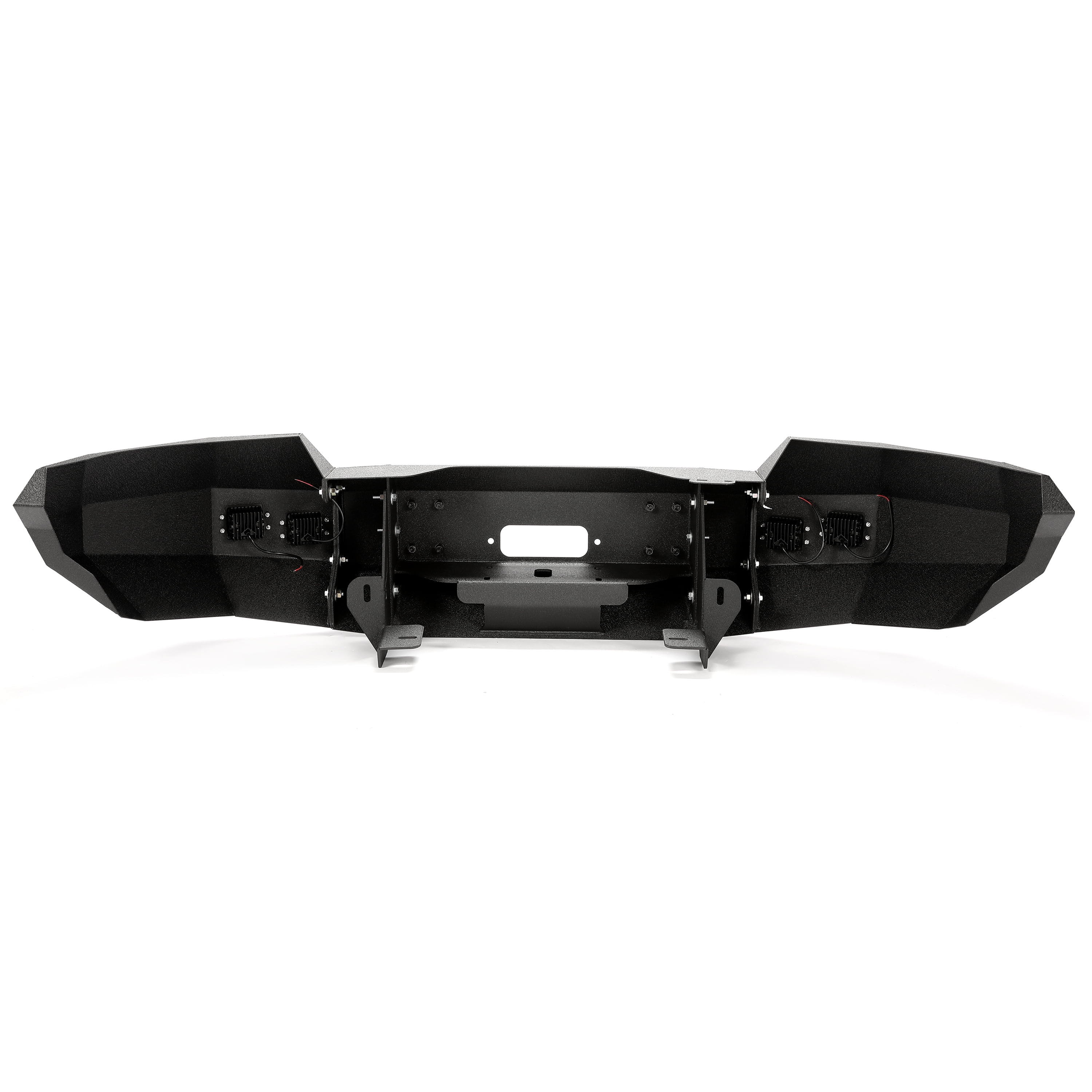 Kojem Offroad Front Bumper, Fit for 2004-2008 Ford F150, with Winch Plate & Led Lights,D-rings Ready, 3 Piece