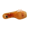 thumbnail image 4 of Willtoo Willtoo Jelly Sandals for Women Flower Decor Kitten Heel Clear Thong Sandals Square Open Toe Flip Flops Shoes, 4 of 6
