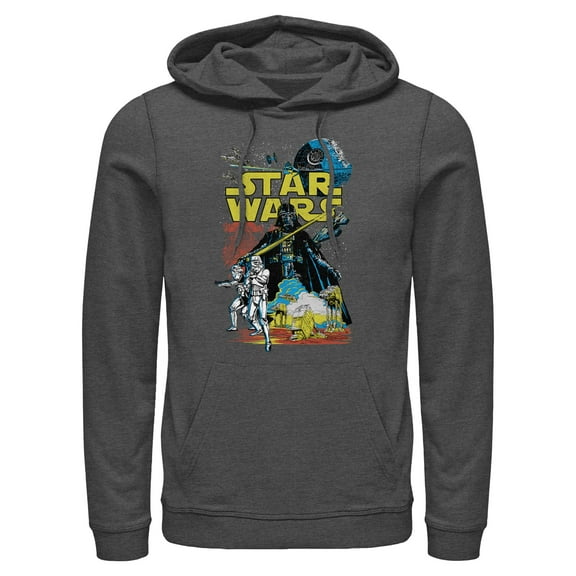 Mens Star Wars Galactic Comic Cover Lightweight Hoodie