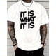 thumbnail image 1 of iT iS WHaT iT iS Men's Red Graphic T-Shirt - Casual Short Sleeve Tee with Bold Statement Print, Regular Fit Round Neck, Machine Washable all-Season Comfort, Simple Fit Shirt, easy Care Top, 1 of 7