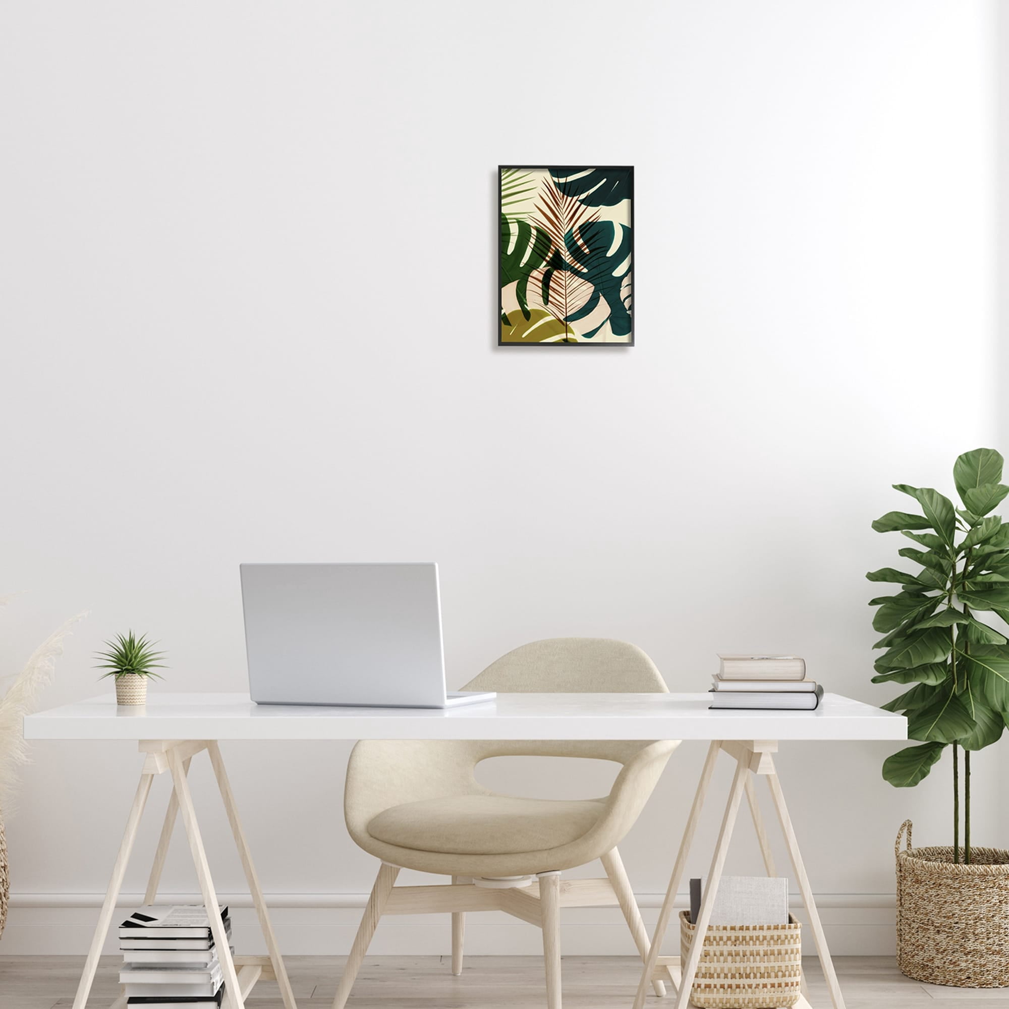 Stupell Industries Abstract Palm Frond Arrangement Warm Tropical Summer Plants, 11 x 14, Design by Ian Winstanley