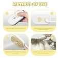 thumbnail image 5 of Crtynell Spray Cat Brush for Shedding - Cat/Dog Steam Brush, Cat Bath Brush, Pet Steam Brush, Cat Brush with Water - Pet Spray Hair Comb, Cat Hair Brush with Steamer (white), 5 of 6