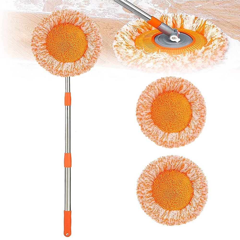 Microfiber Dust Mop with Extension Pole(Stainless Steel) , 180