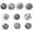 Blue & White, variant on Dudki Ceramic knobs and pulls for Dresser Drawers Blue and Gray, 10pcs