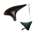 thumbnail image 3 of Ocarinas de 12 agujeros, flauta pura para tocar con correa para el cuello, cuerda Taodi, hermosa música Marrón, 3 of 9
