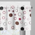 thumbnail image 5 of Ambesonne Abstract Valance & Curtain, Hollow Full Polka Dots, 55"x45", Chocolate and Dark Grey, 5 of 7