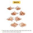 thumbnail image 4 of Uxcell 4 Pack Vintage Sweater Clips Cape Cloak Clasp Retro Cardigan Clips Shawl Clasp(Copper), 4 of 8