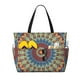 thumbnail image 1 of Disketp Round Mandala Bolsa de Playa de Gran Capacidad, Bolso Impermeable y a Prueba de Arena para Mujer, Ideal para Playa, Piscina y Natación, 1 of 7