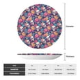 thumbnail image 2 of Picia colorful Skull flower daisy Pattern Bone China Decorative Plate – Wall Decor with Stand and Adhesive, Elegant Ornament for Living Room, Office, or Entryway-7in, 2 of 6