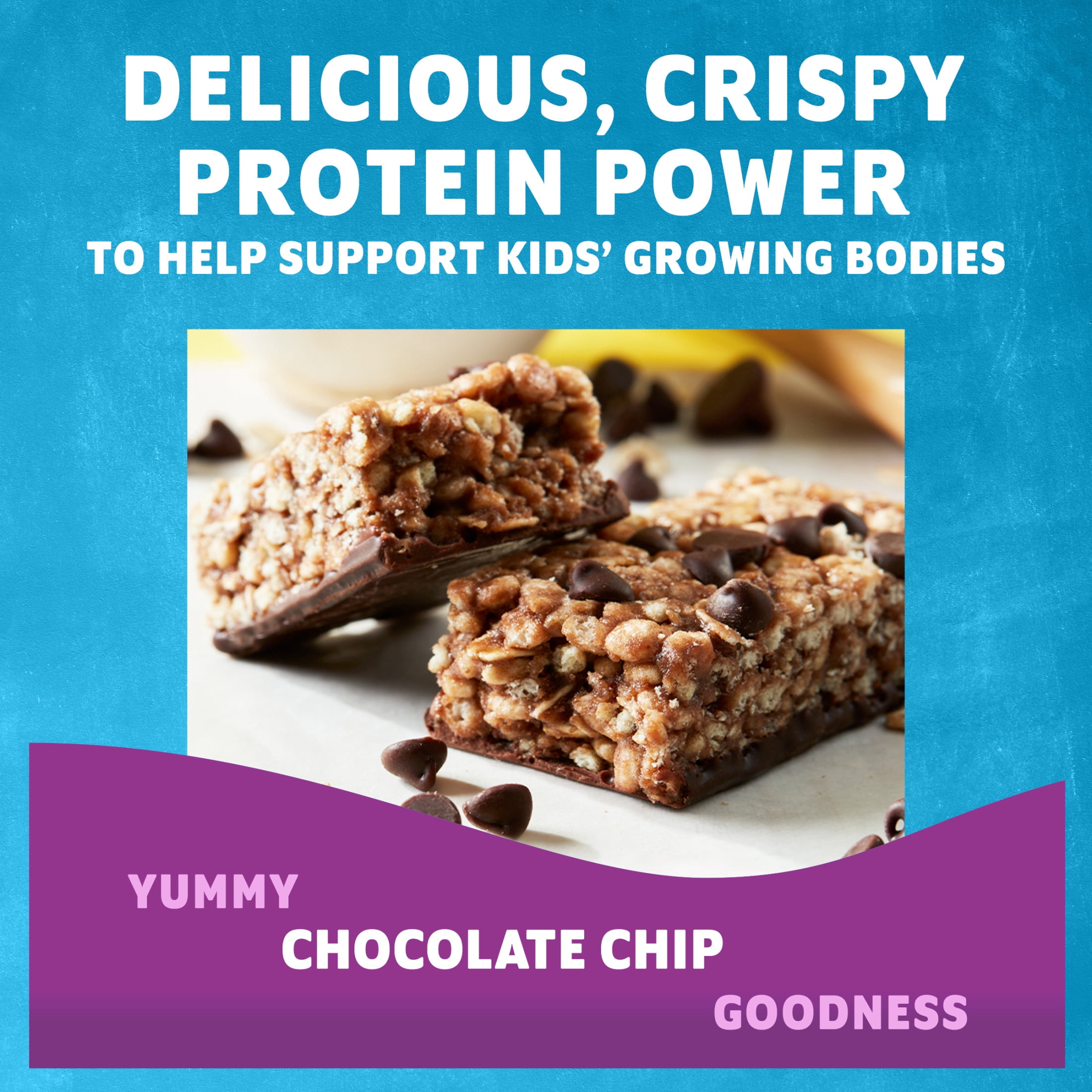 (6 pack) Zbar Protein Chocolate Chip Flavor Snack Bars, Gluten Free Protein Bars, Snacks for Kids, 5 count