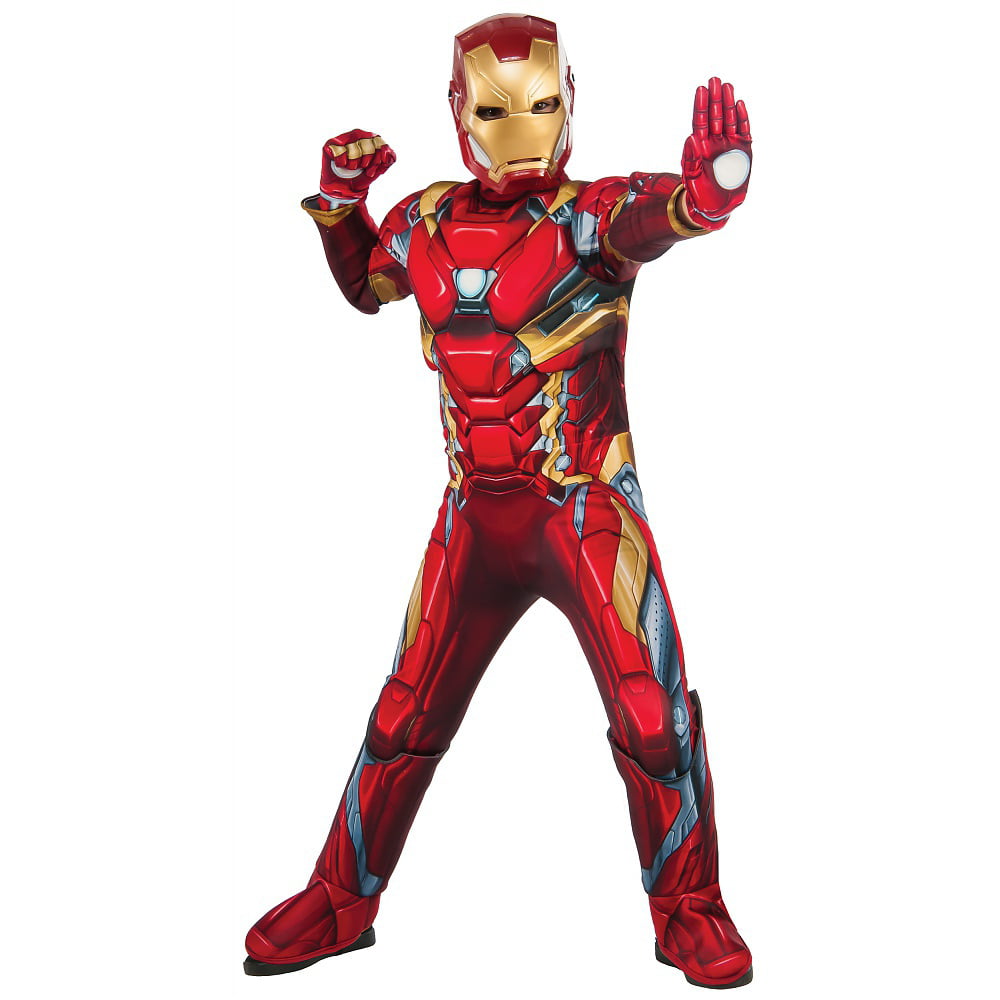 Deluxe Iron Man Kids Costume - Large - Walmart.com - Walmart.com
