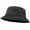 Black, variant on Bucket Hat, Wide Brim Washed Denim Cotton Outdoor Sun Hat Flat Top Cap for Fishing Hiking Beach Sports